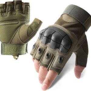 Fingerless Gloves Men Tactical Gloves for Outdoor Sports Motorcycle Cycling Training Airsoft Shooting Hunting Hiking